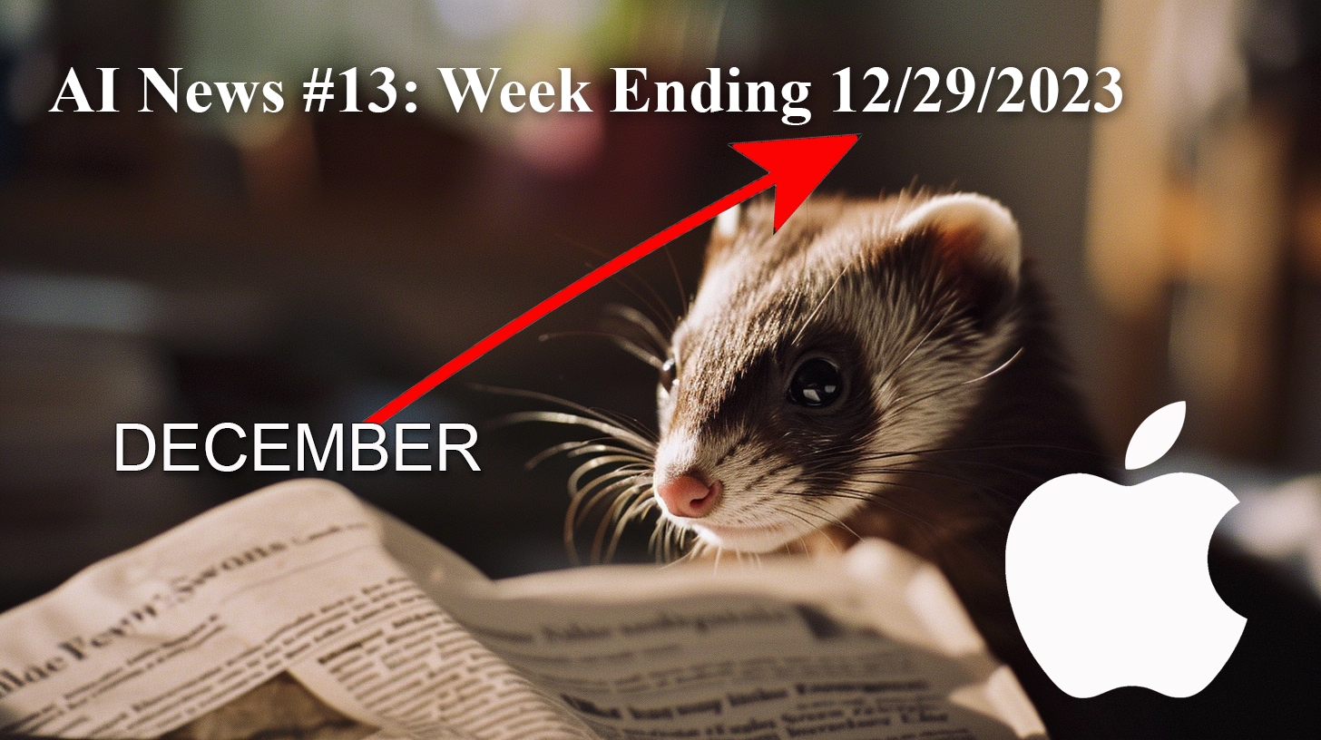 Ignore the Apple OpenAI partnership.  Focus on Apple Ferret.