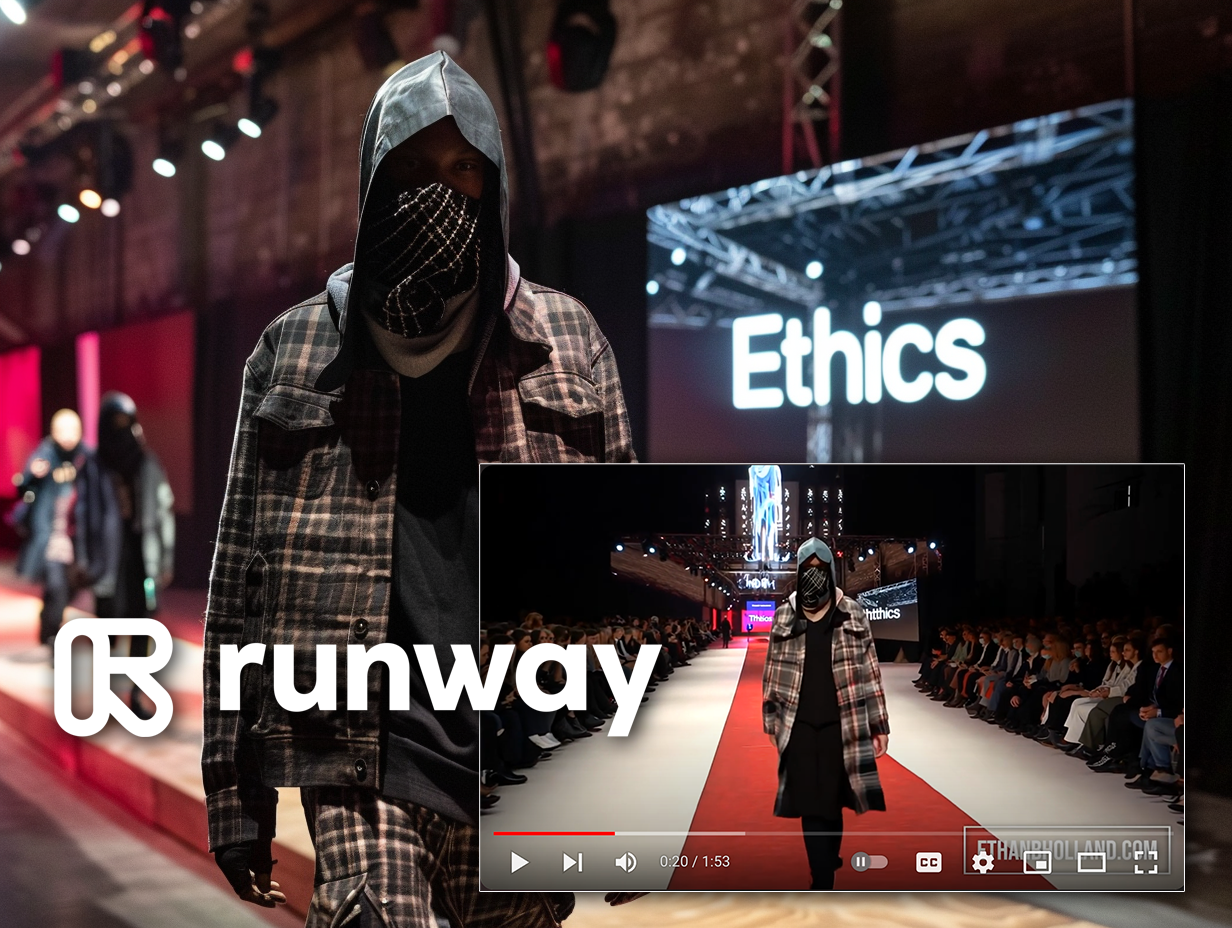 Runway Gen-3 Image-to-Video Testing with MidJourney and Udio: Tech Fashion Show!