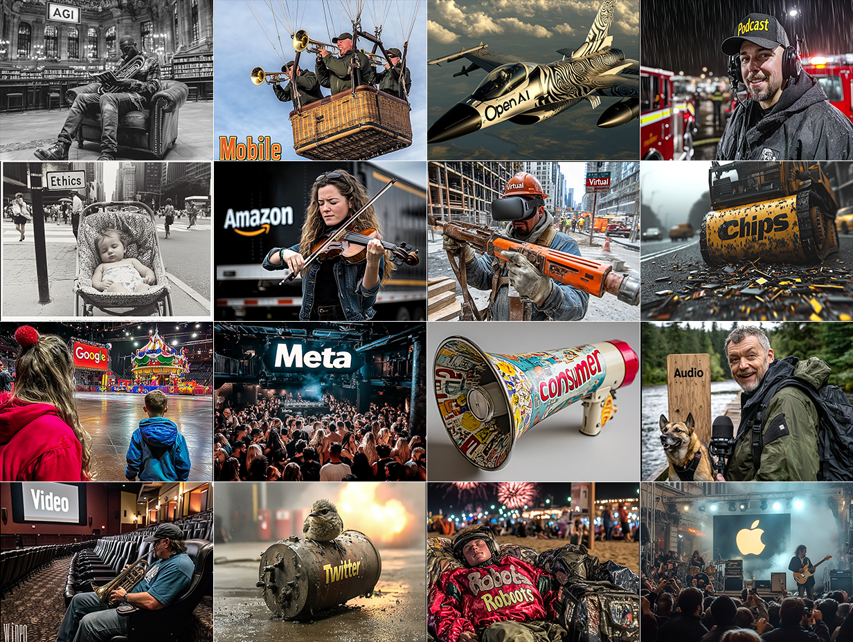 Category covers July 5, 2024 –  NOISE! – B grade work by MidJourney (and me)