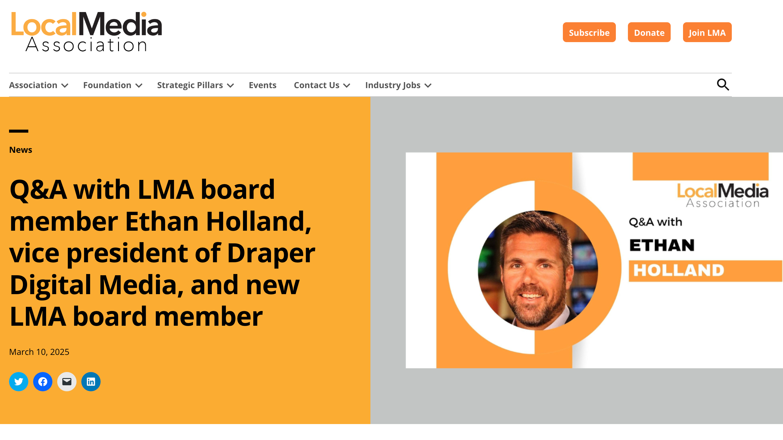 LMA New Board Member Interview