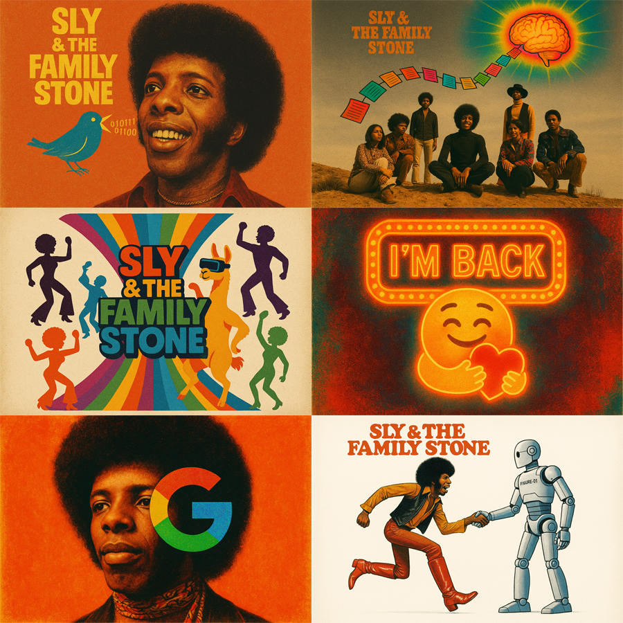 Sly Stone Cover Theme: Testing OpenAI GPT-Image-1 API Automation with GPT o3 4 Rubrics