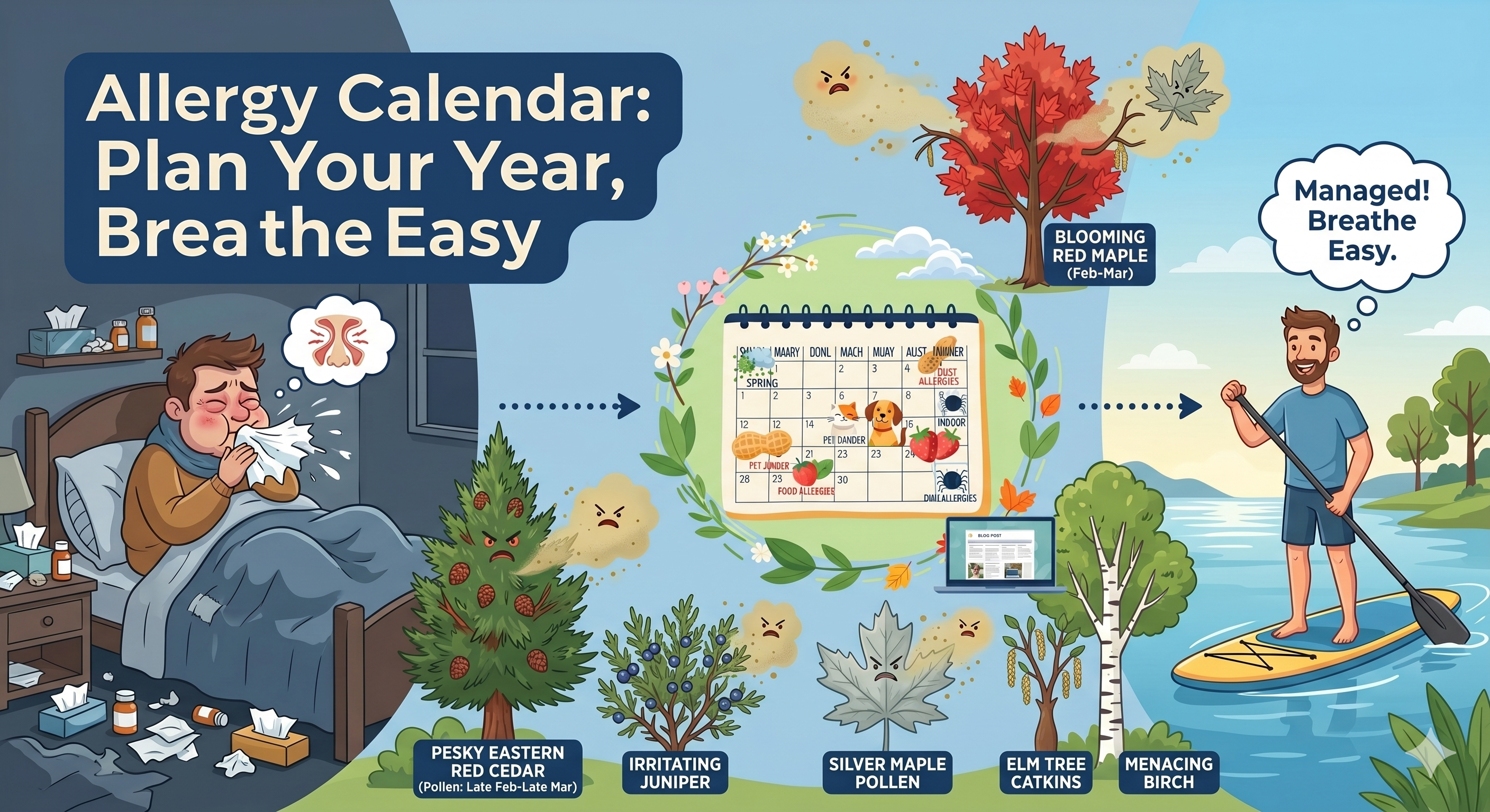 Using Claude Cowork to map out seasonal allergies