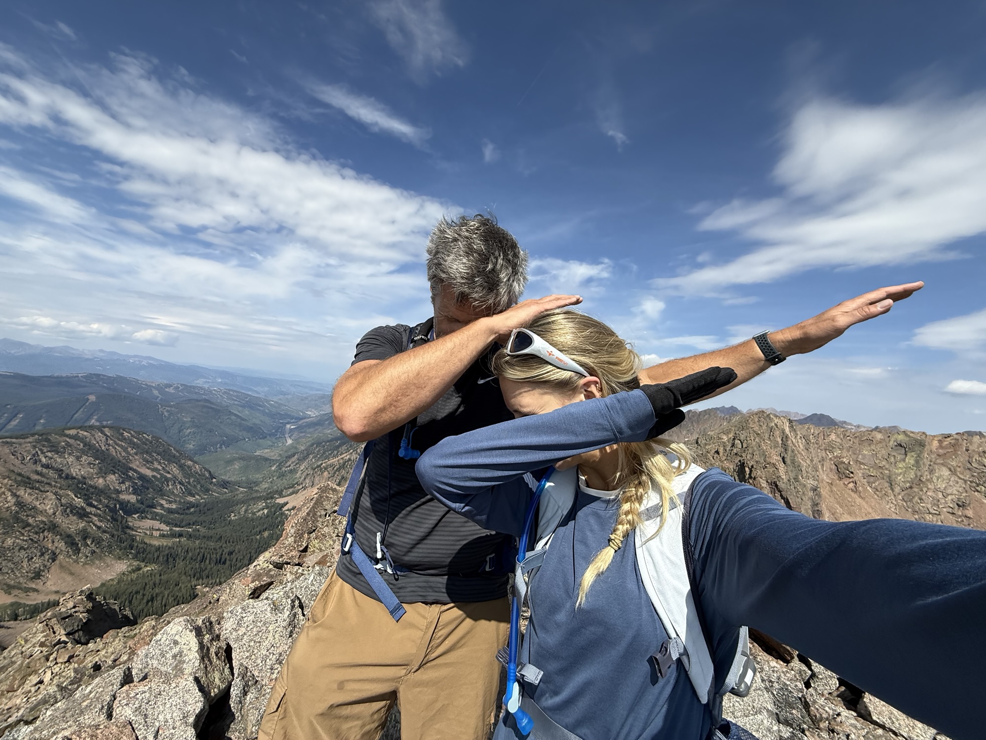 Vail YOLO Adventure Part V: Reaching the top of Grand Traverse Peak with my daughter, Rori, 32 years later!